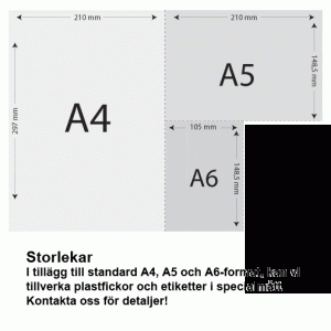 Warehouse label, A6, yellow, 180g pre -printed Swedish, 100 pieces/pack - Image 2