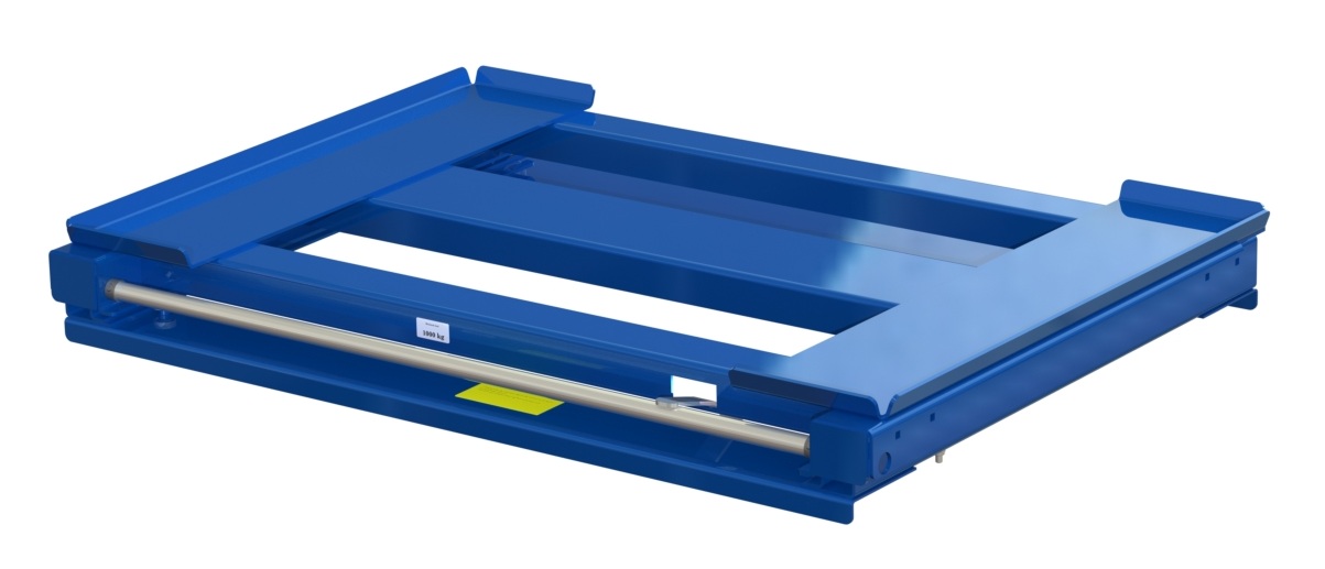 Pull-out unit for pallet rack with 70% extension ,1000 kg load capacity, front-loaded, long-side handled for wire mesh containers - image 2