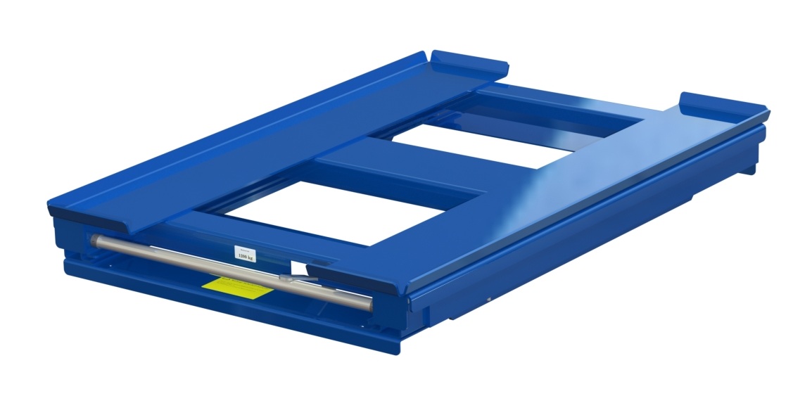 Balkmonterad utdragsenhet 70%, 1200 kg, frontlastad kortsideshanterad för nätcontainer - image 2