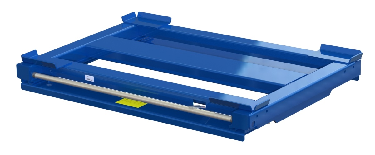 11 1211 0 closed Balkmonterad utdragsenhet 70%, 1200 kg, frontlastad långsideshanterad för nätcontainer - image 2