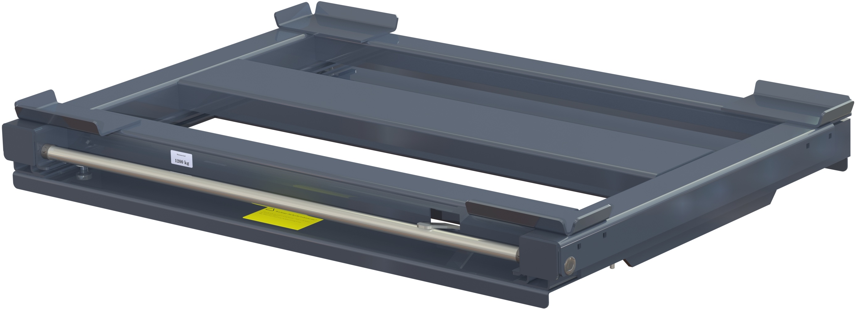 Beam-mounted pull-out unit 70%, 1200 kg, rear loaded long-side handled for wire-mesh container - image 2