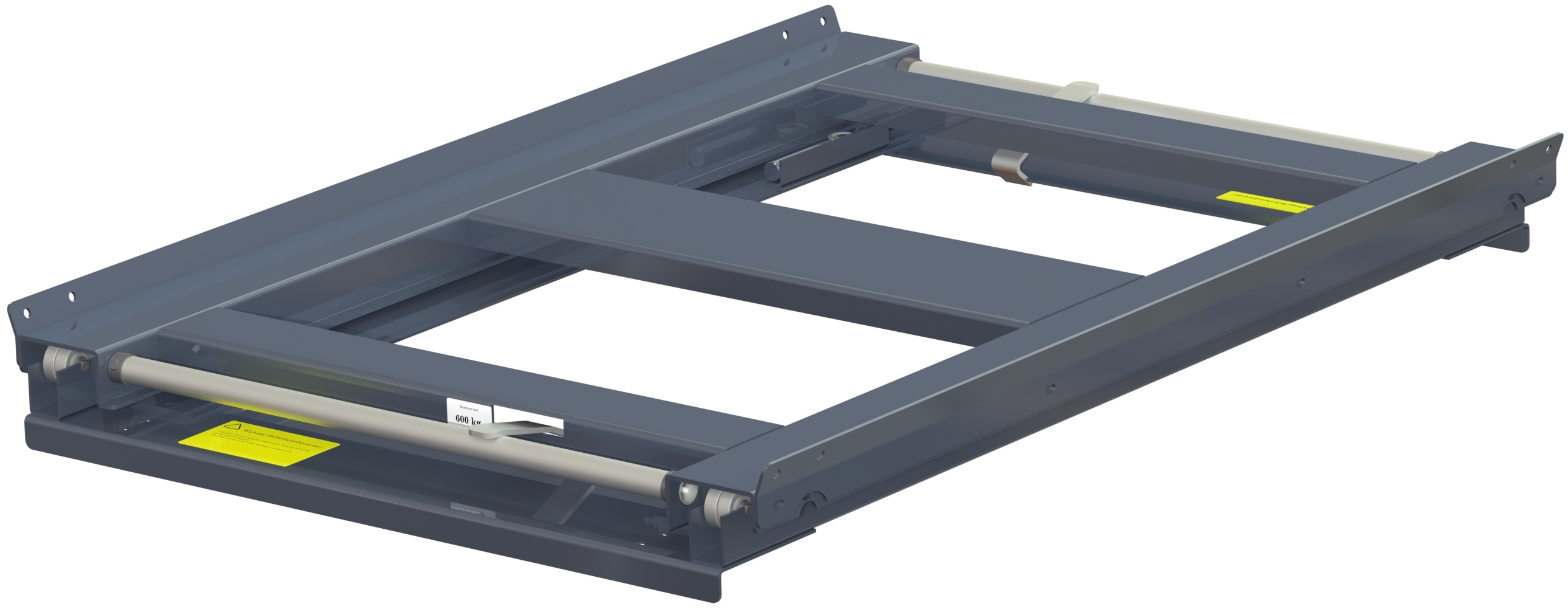 Balkmonterad utdragsenhet 70%, 600 kg, tvåvägs, kortsideshanterad för eur-pall - image 2
