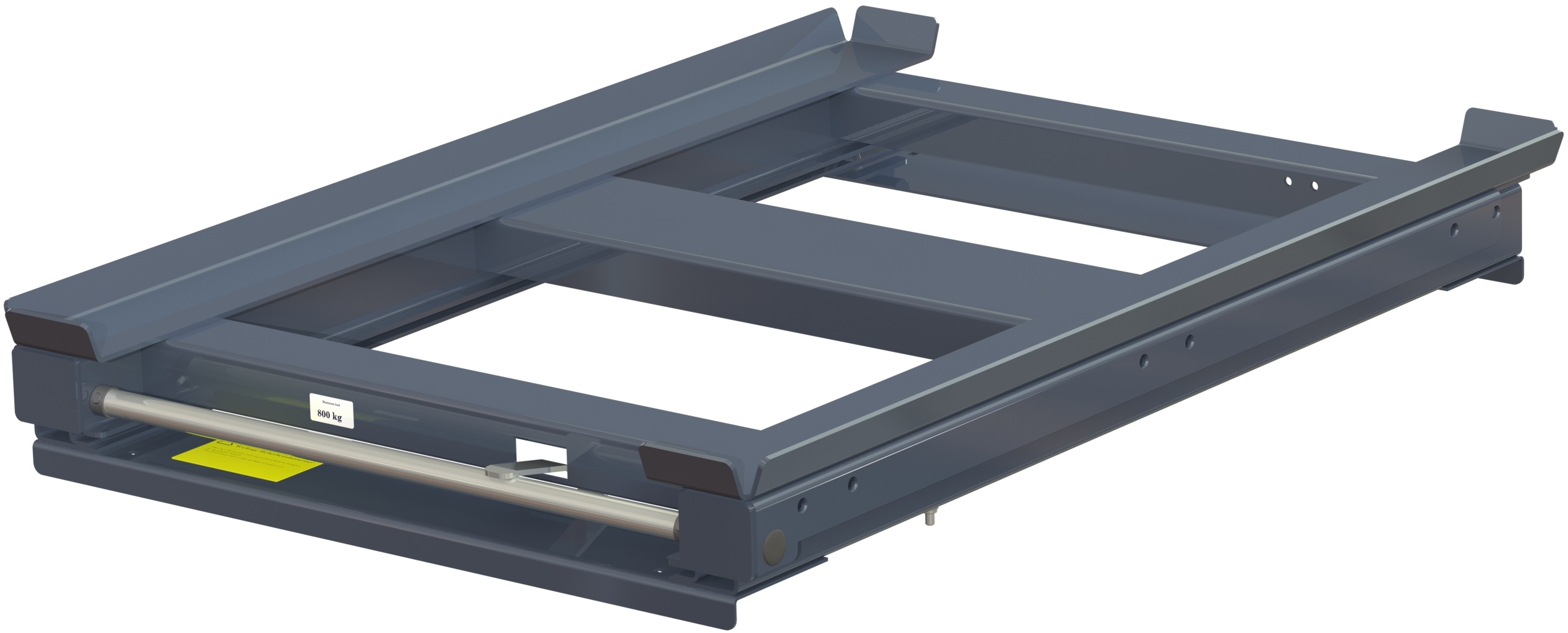 Balkmonterad utdragsenhet 100%, 800 kg, baklastad kortsideshanterad för nätcontainer - image 2