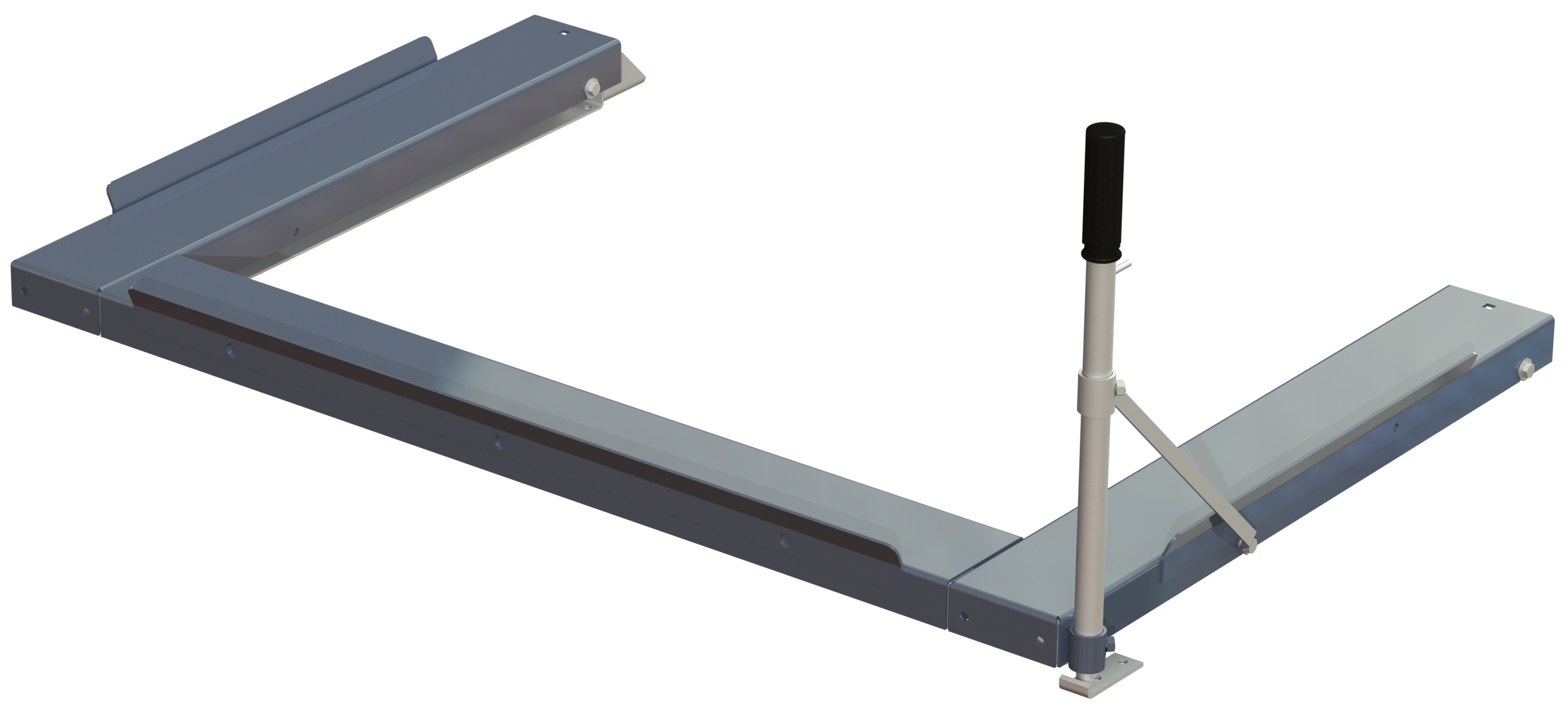 Golvmonterad utdragsenhet, 1000 kg, baklastad, eur-pall med långsideshantering - image 2