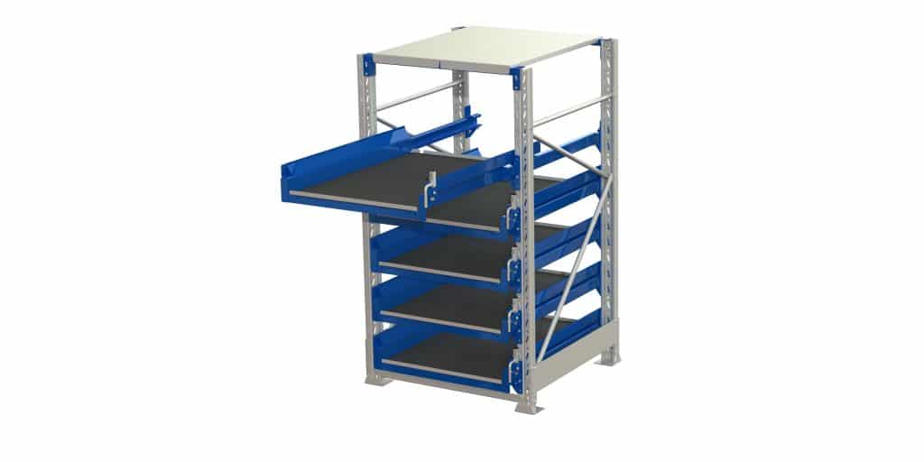 Tool Storage Unit(TSU), 600 kg, 70%, 5 shelves, shelf lock - Smart Storing