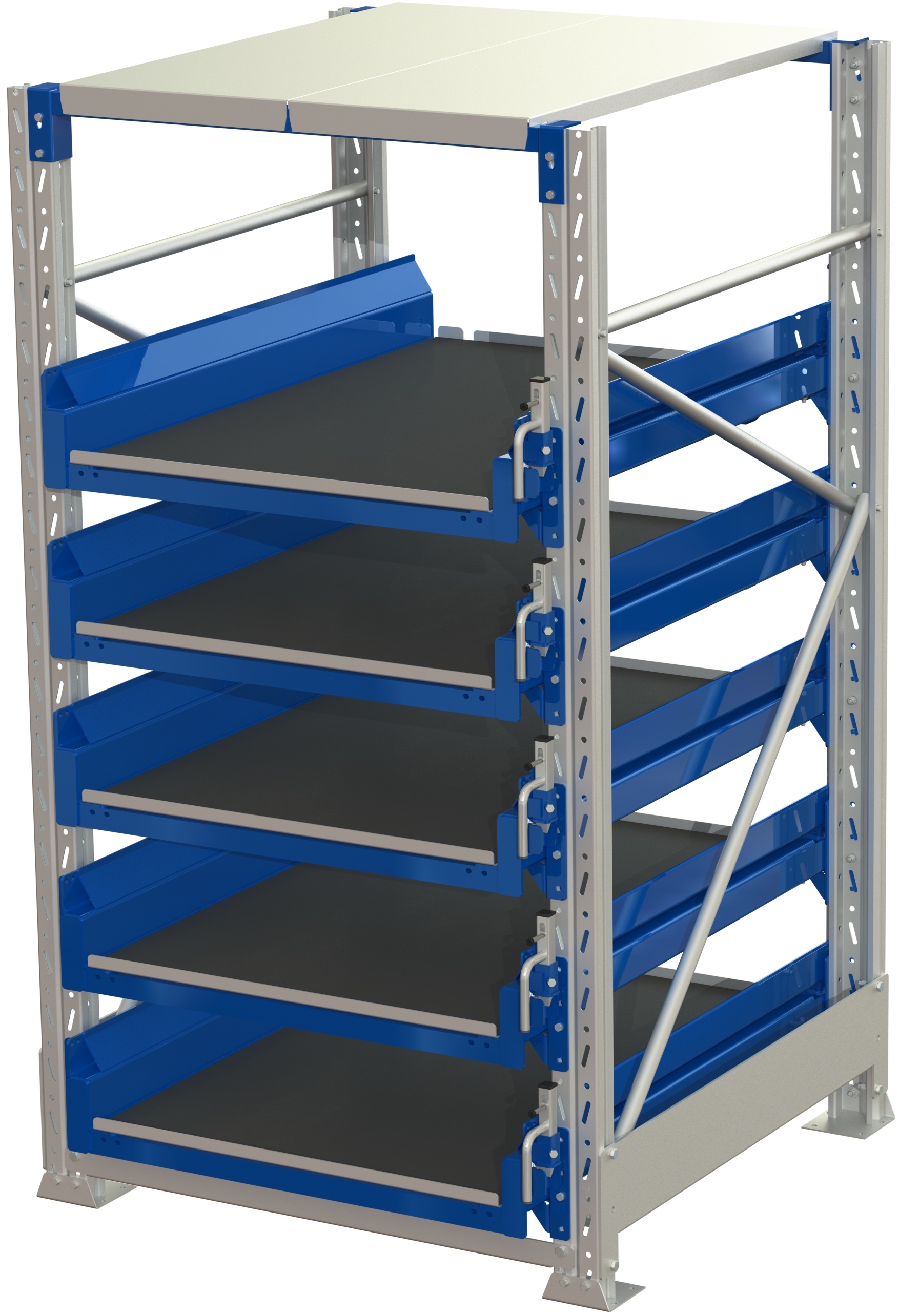 19 115 1 Tool storage unit(tsu), 5 shelves, 600kg 70% extendable, with tip cover lock - image 2