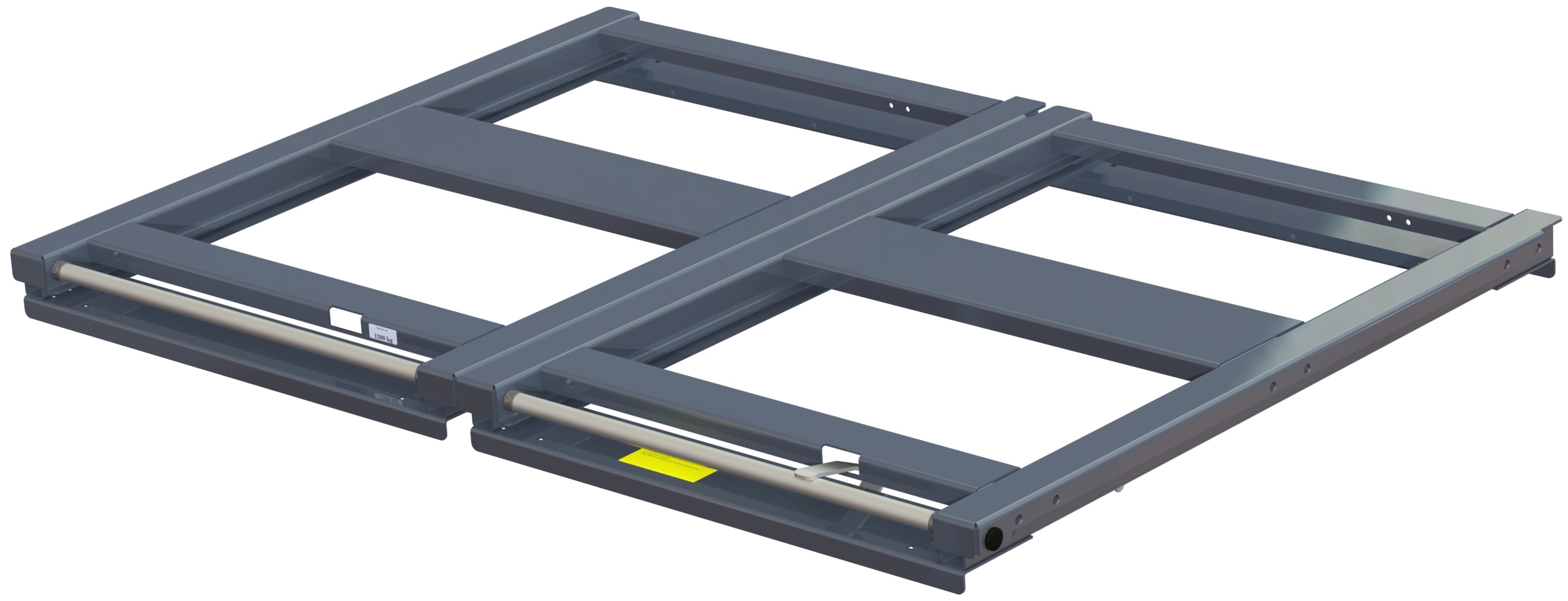 Bred utdragsenhet för skiv- & plåtmaterial  1200 kg 70% 1700x1200 balkmonterad - image 2