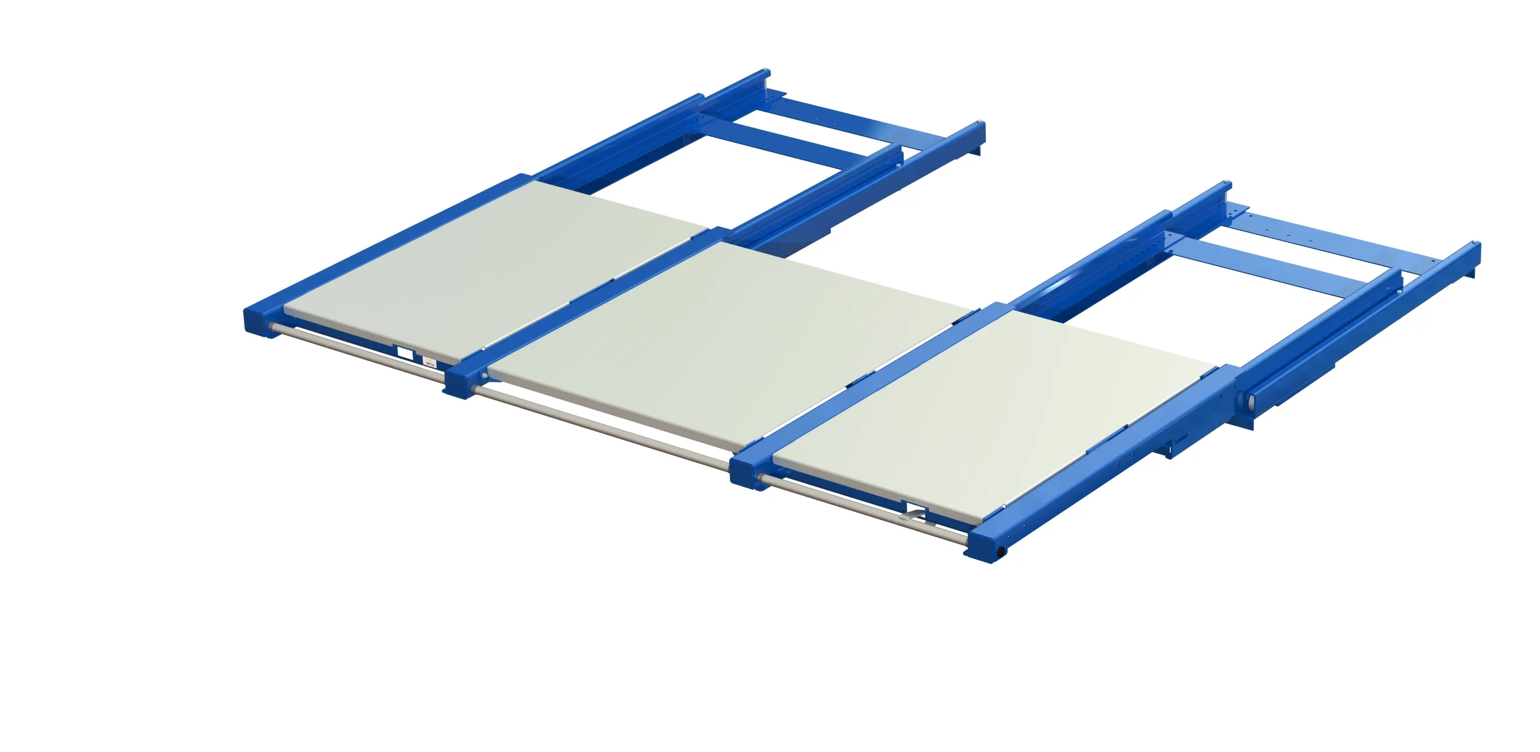 27 1626 1 blue open with steel shelf panel