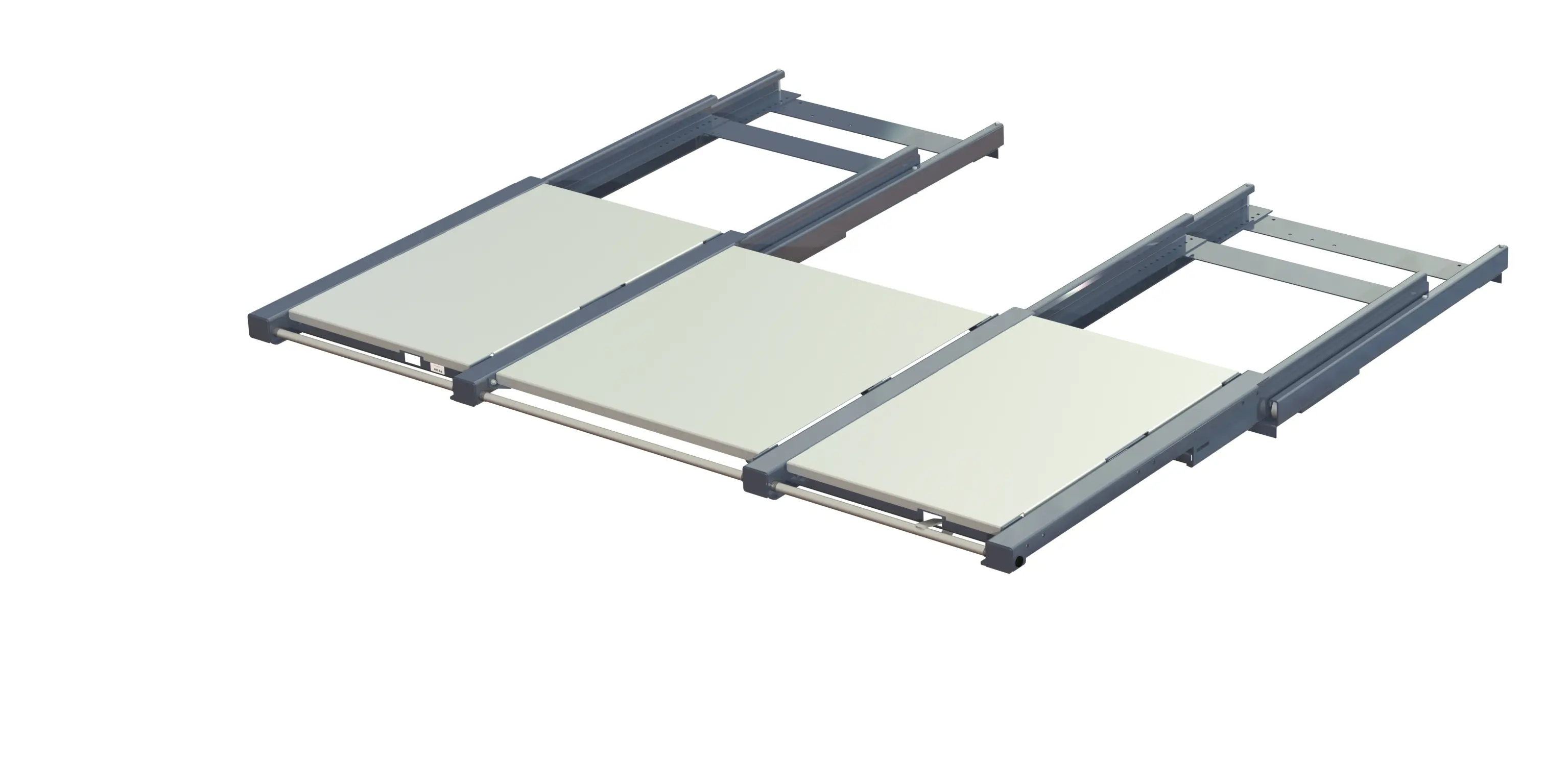 27 1626 1 grey open with steel shelf panel