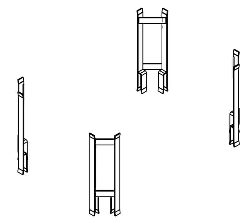 Palldistans - krage till pall, 400 mm, 1000 kg / 4st, 4-pack - image 2