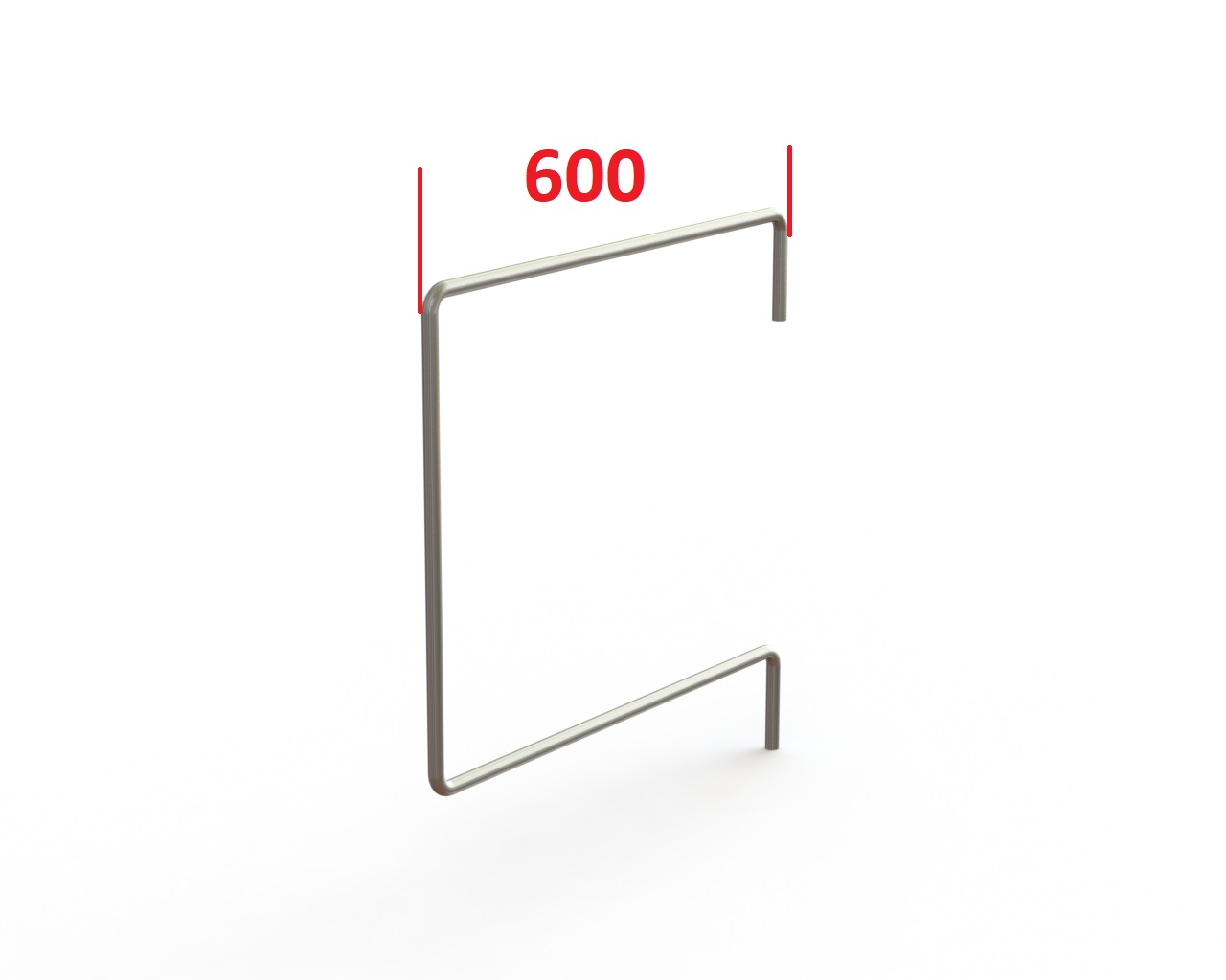 Avdelare till listställ, lodur, d=600 mm Avdelare till listställ, lodur, d=600 mm