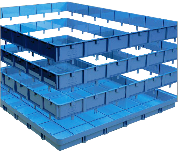 Flexibox frilagd Flexibox 800x600 mm 48 compartments h 100 mm - image 3