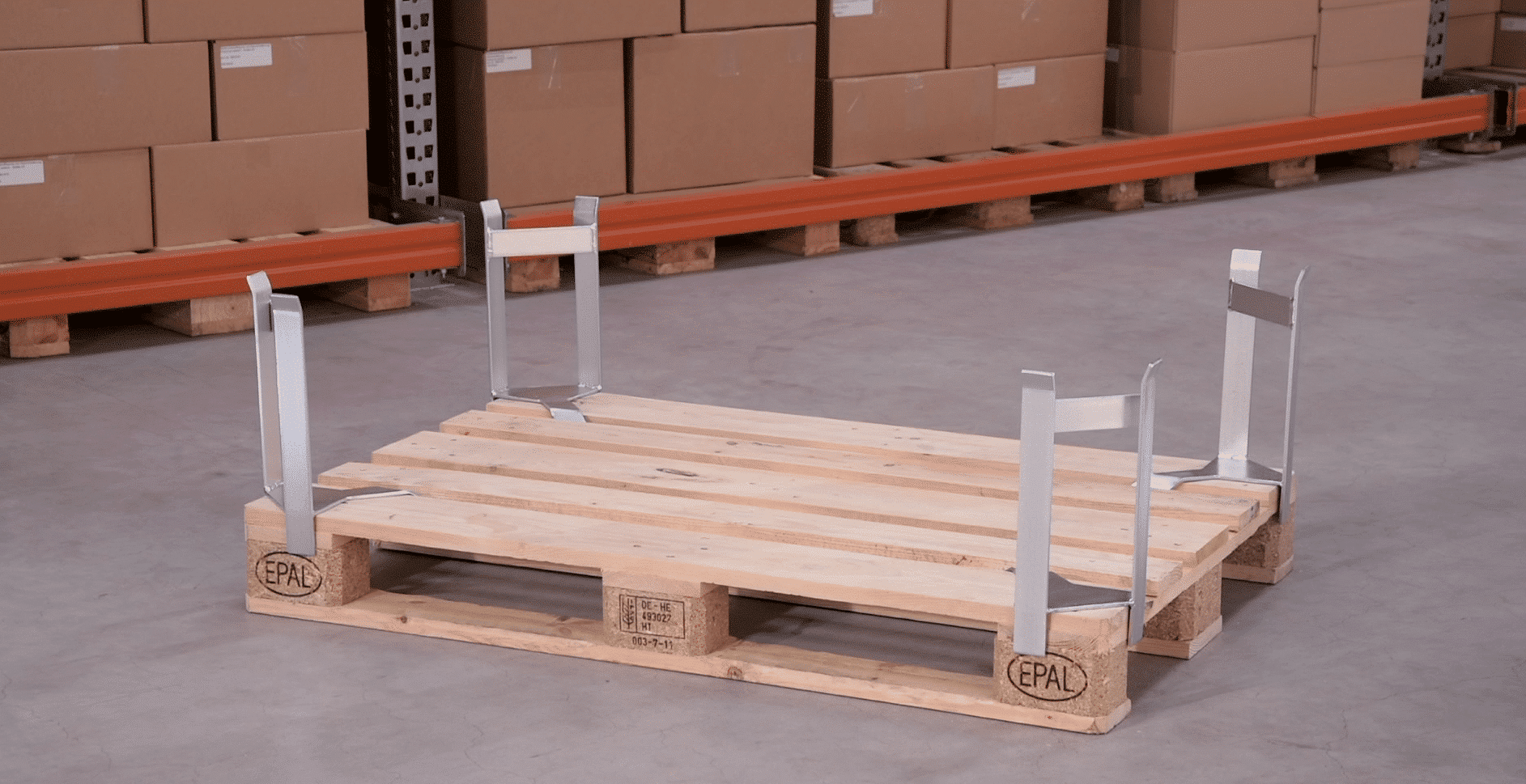 Palldistans - pall till pall, 250  mm, 1000 kg / 4st, 4-pack - image 3