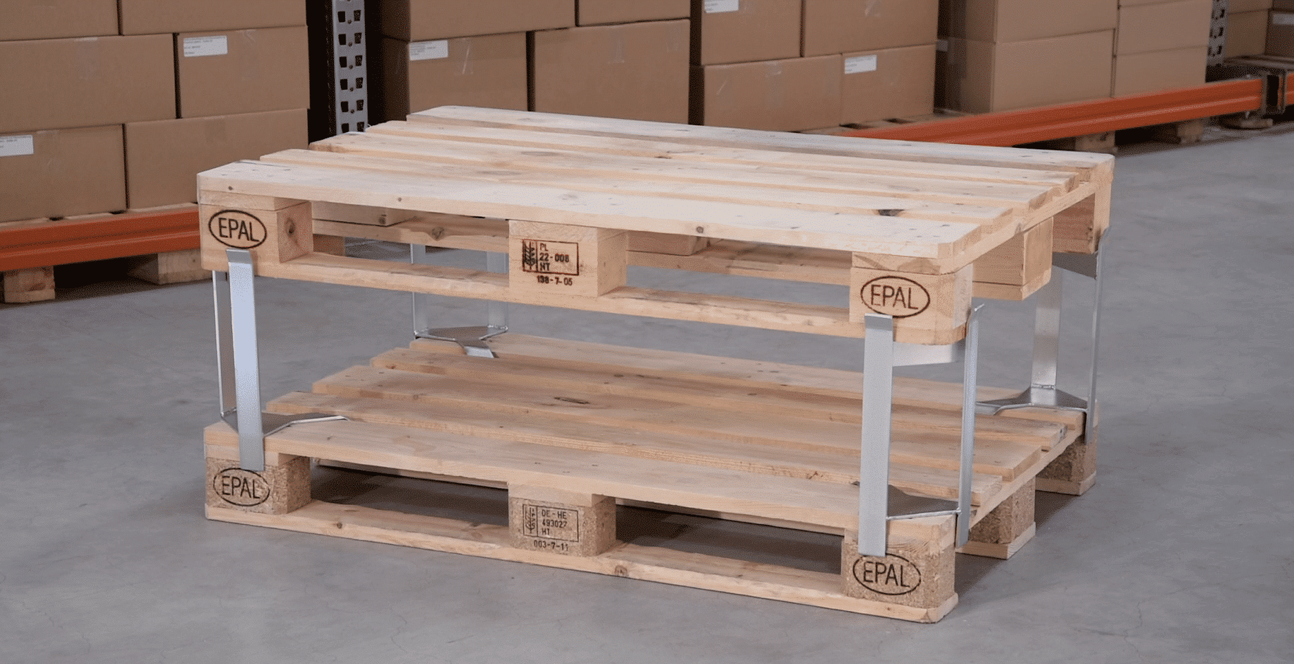 Palldistans - pall till pall, 250  mm, 1000 kg / 4st, 4-pack - image 4