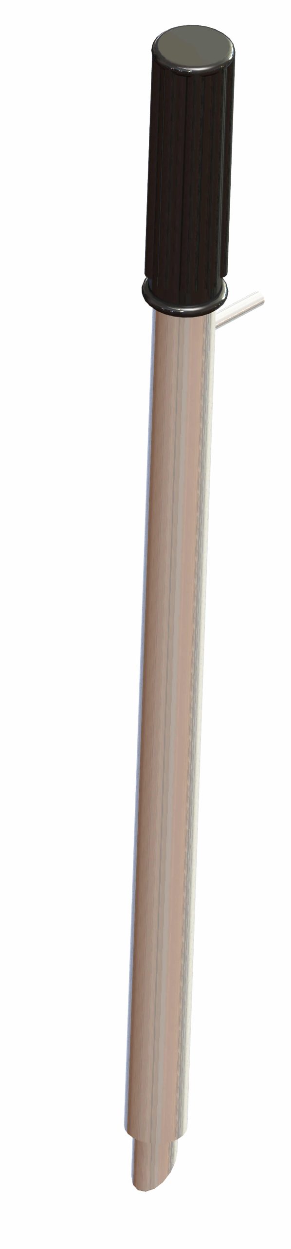 S21 hadtagsror med lasfunktion scaled Standard handle h=500 mm for floor-mounted pull-out unit - image 2