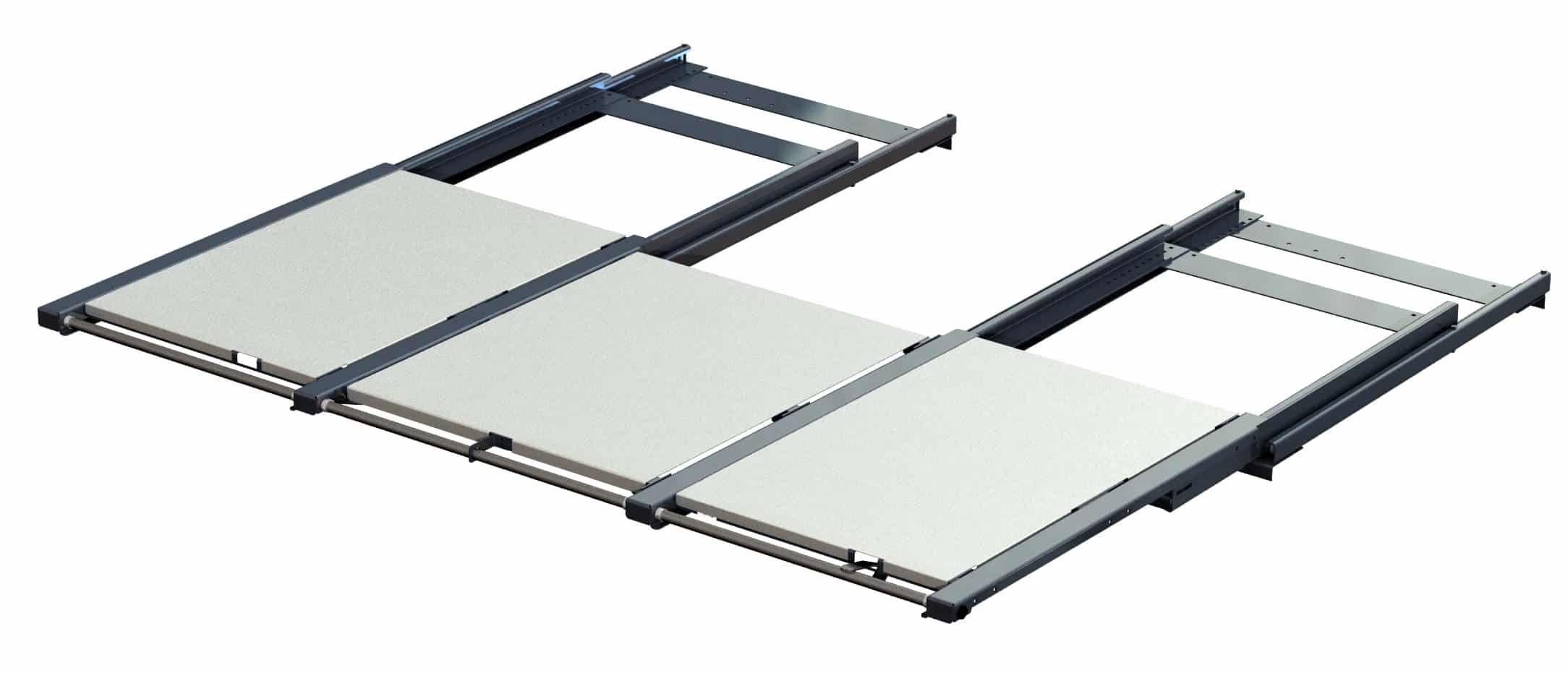 Bred utdragsenhet för skiv- & plåtmaterial  600 kg 100% 2600x1200 balkmonterad - image 3