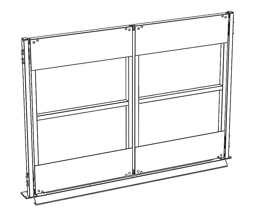 Self-closing pallet door, width 1500 mm - image 4 Self-closing pallet door, width 1500 mm - image 4