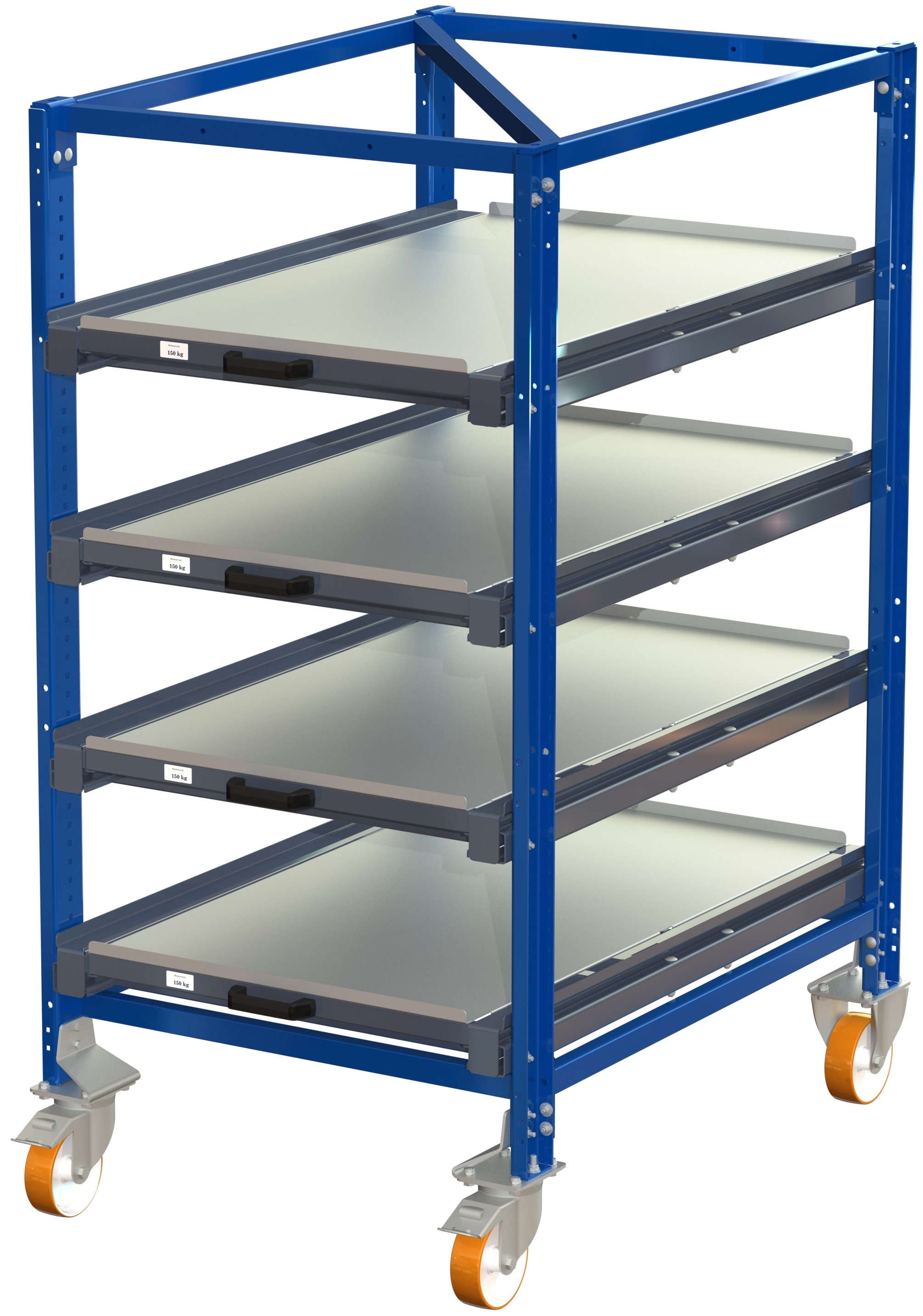 Hjulsats ib polyuretan 1200kg, 2 m broms - image 3