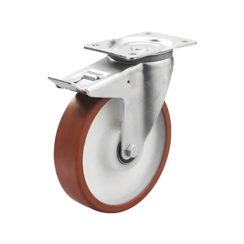 Hjulsats ib polyuretan 1200kg, 2 m broms - image 2