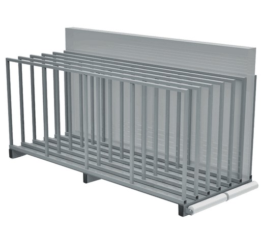 Rear-mounted safety lock for 4 pull-out units, 800 kg, 100% Rear-mounted safety lock for 4 pull-out units, 800 kg, 100%
