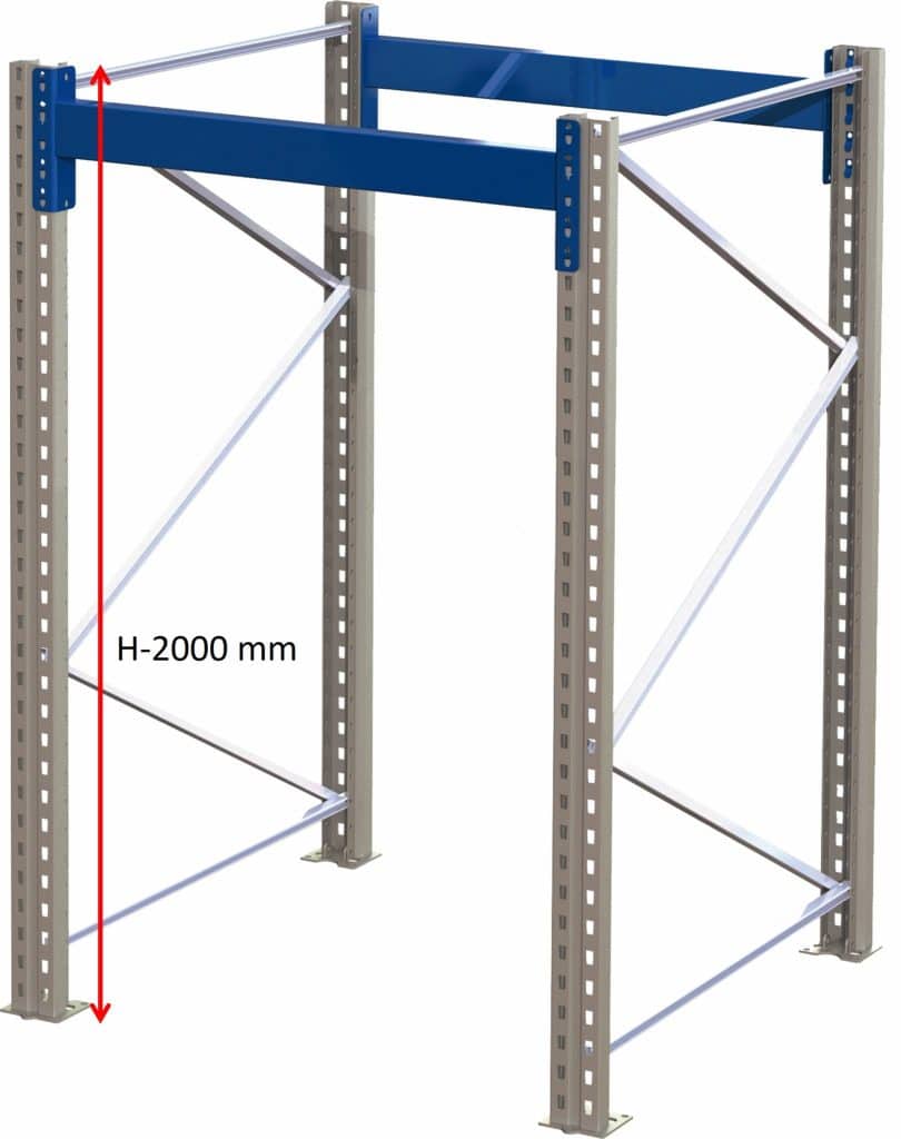 Standard rack base section D=1100 W=950 H=2500 - Smart Storing