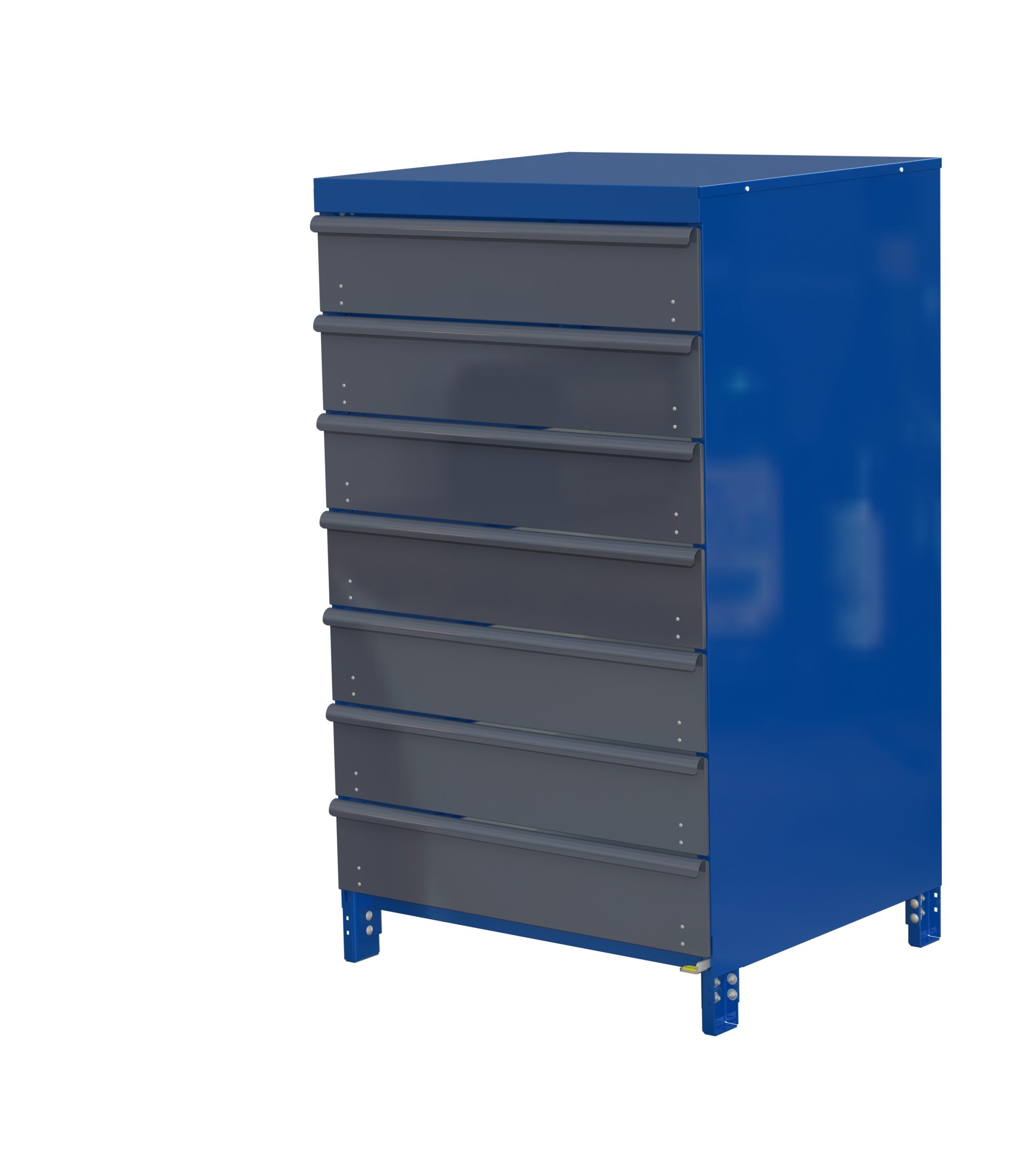 Csu light, short-side handled, 100% extension, 75 kg, 7 shelves, with steel cladding - image 2