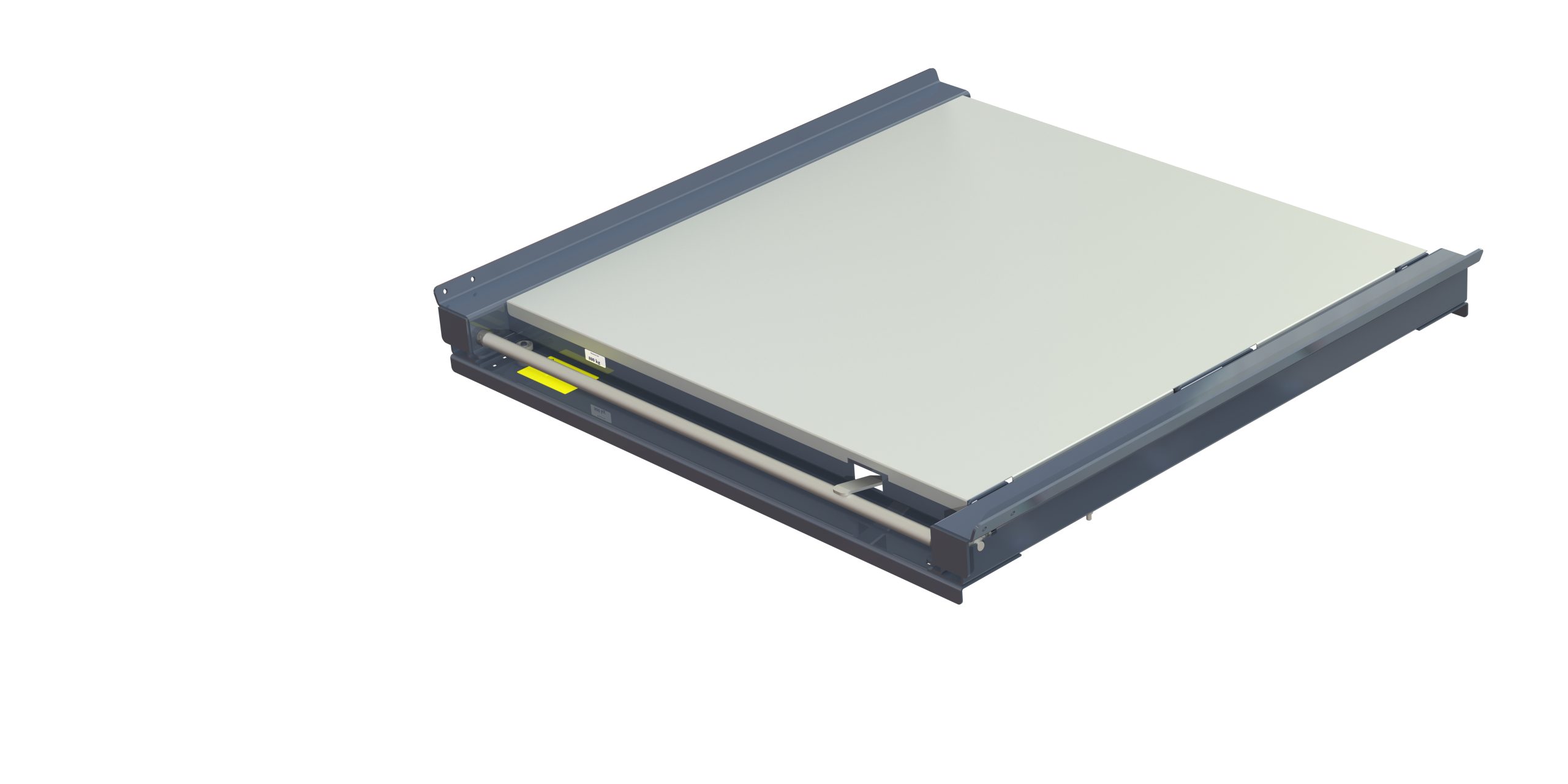 Pull-out unit for pallet rack with 70% extension, 800 kg load capacity, front-loaded, for ind-pallet with steel shelf panel - image 2