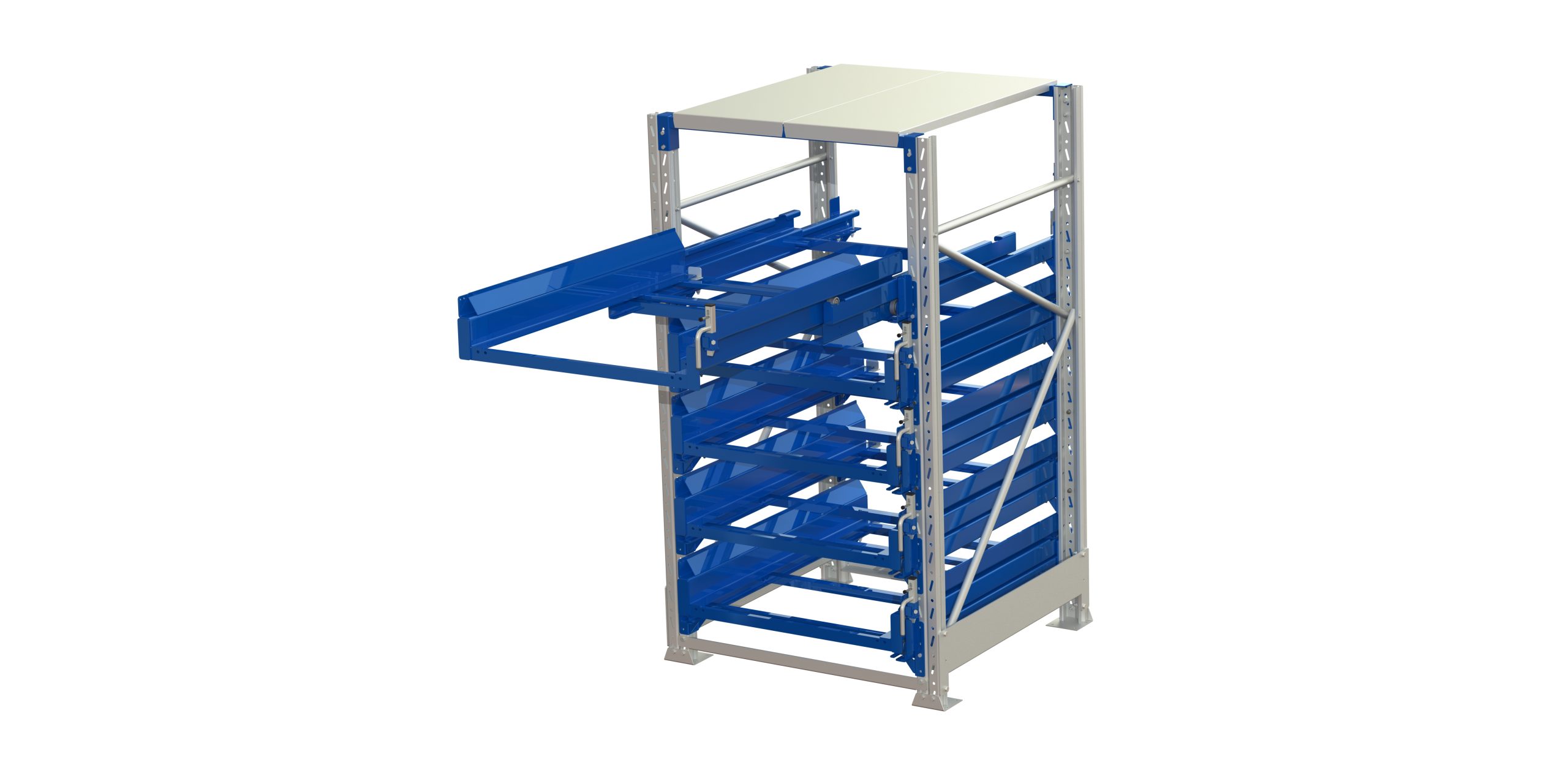 Pallet storage unit, (psu), 600kg 100%, 5 shelves