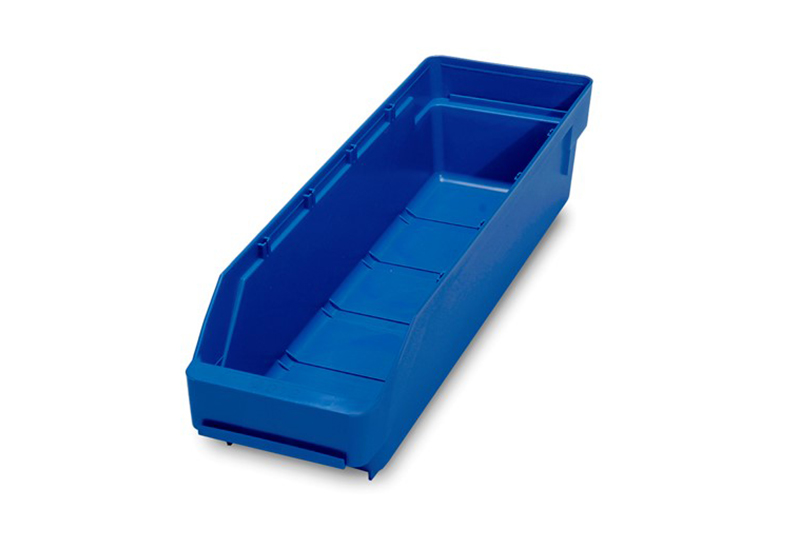 Component bin, 400 x 120 x 95 mm, blue, open front - image 2
