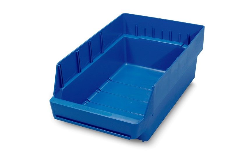 Component bin, 400 x 240 x 150 mm, blue, open front - image 2