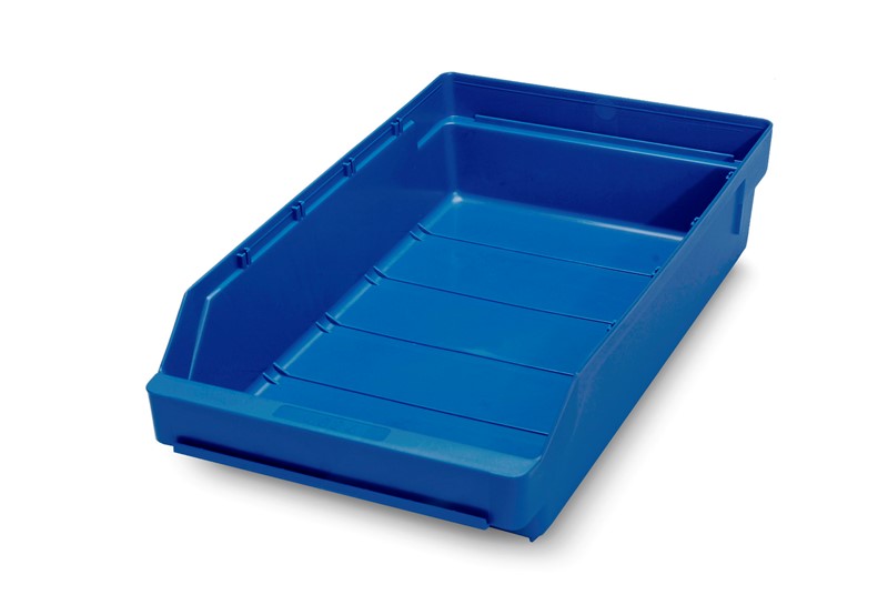 Component bin, 400 x 240 x 95 mm, blue, open front - image 2