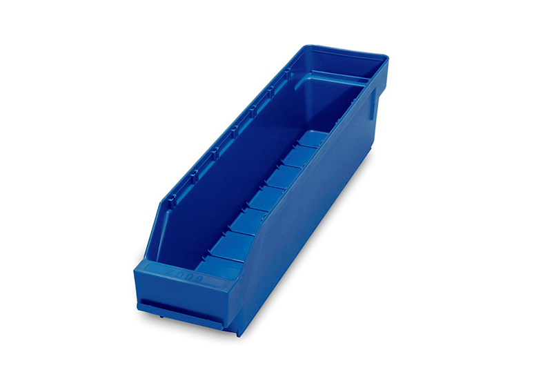 Component bin, 400 x 90 x 95 mm, blue, open front - image 2