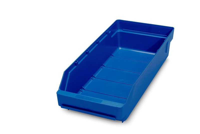 Component bin, 400 x 180 x 95 mm, blue, open front - image 2