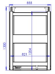 Modification 70% / 100%  lower part fits 1250 rack