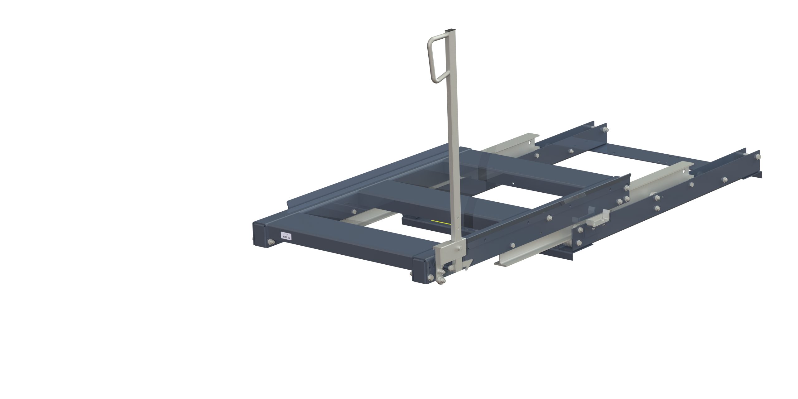 Pull-out unit for pallet rack with 100% extension ,1000 kg load capacity, rear-loaded, short-side handled eur-pallet, easy action™ handle. H=900 mm Pull-out unit for pallet rack with 100% extension ,1000 kg load capacity, rear-loaded, short-side handled eur-pallet, easy action™ handle. H=900 mm