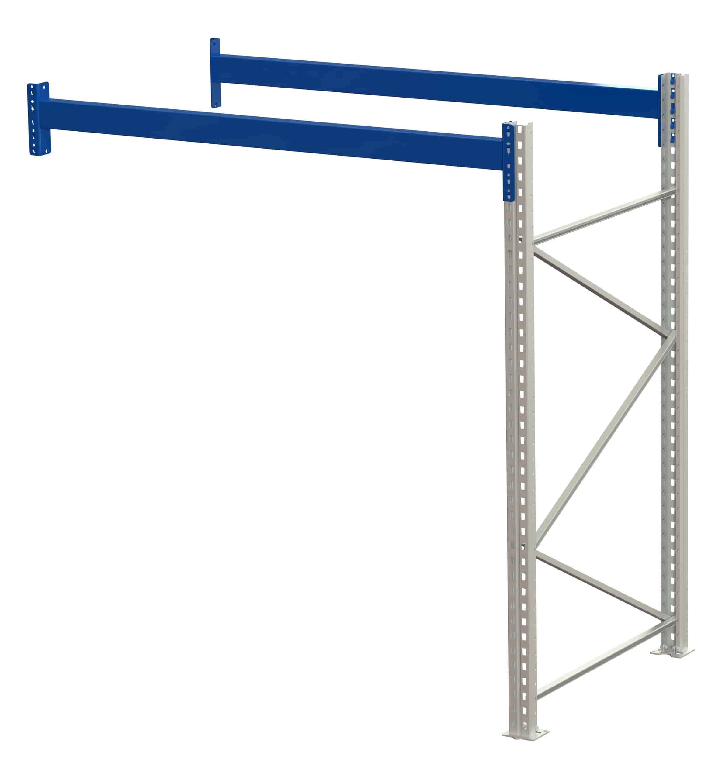 Pallet rack add-on section, h 2000 mm, d 1100 mm, w 950 mm, for upright-mounted pull-out unit