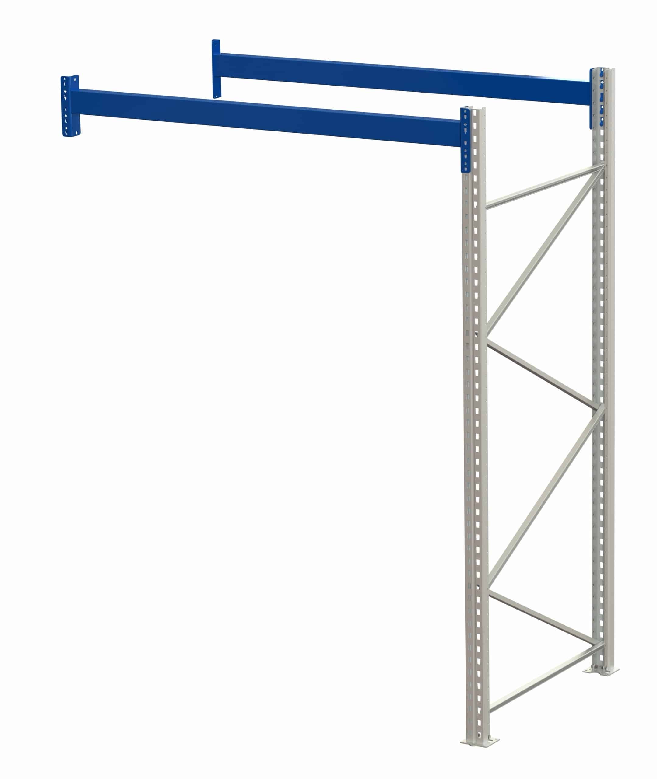 Pallet rack add-on section, h 2500 mm, d 1100 mm, w 950 mm, for upright-mounted pull-out unit Pallet rack add-on section, h 2500 mm, d 1100 mm, w 950 mm, for upright-mounted pull-out unit
