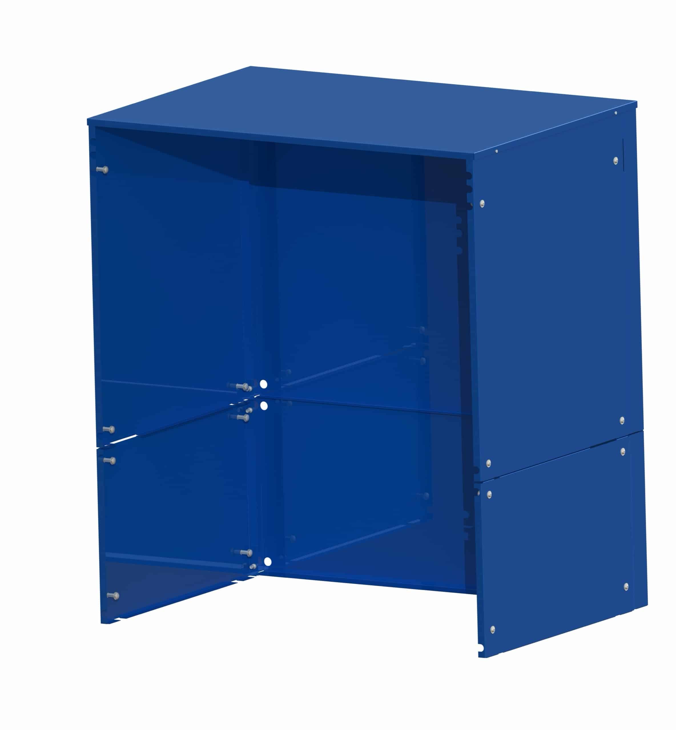 Steel cladding for csu, long-side handled, 100% extension, 1560 mm, powder coated, sides and rear Steel cladding for csu, long-side handled, 100% extension, 1560 mm, powder coated, sides and rear