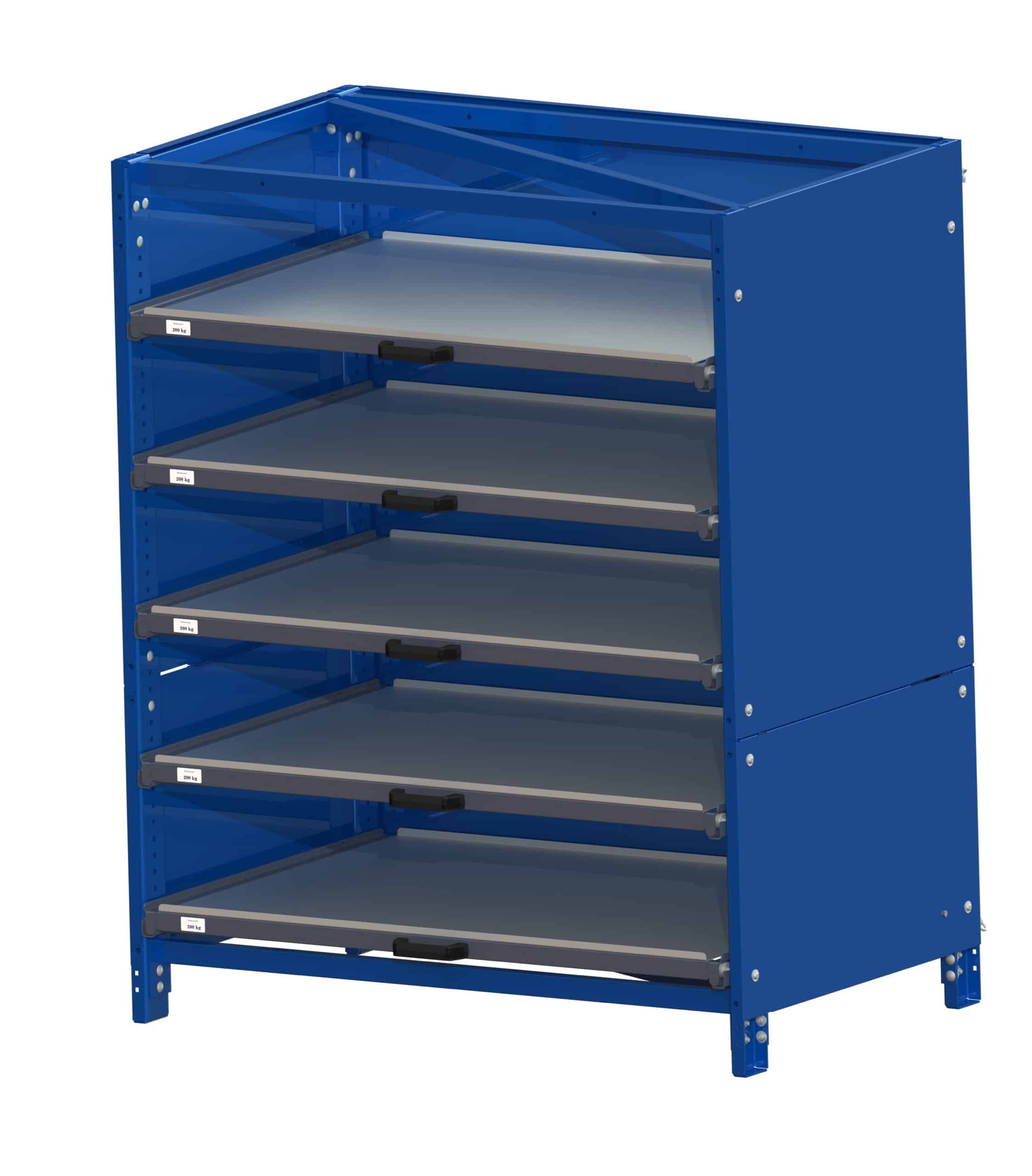 Steel cladding for csu, long-side handled, 70% extension, 1560 mm, powder coated, sides and rear - image 2 Steel cladding for csu, long-side handled, 70% extension, 1560 mm, powder coated, sides and rear - image 2