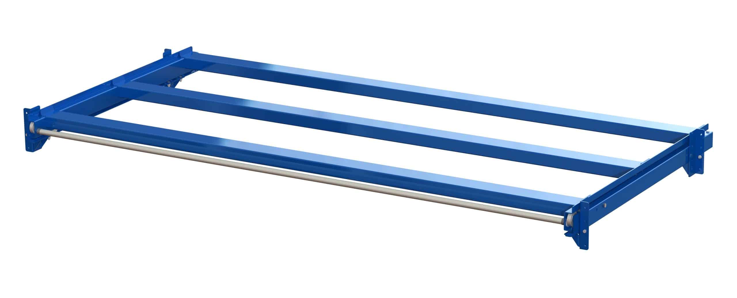 Upright-mounted wide pull-out unit, 600 kg, 70% extension, 2700 mm width, for long goods - image 2 Upright-mounted wide pull-out unit, 600 kg, 70% extension, 2700 mm width, for long goods - image 2