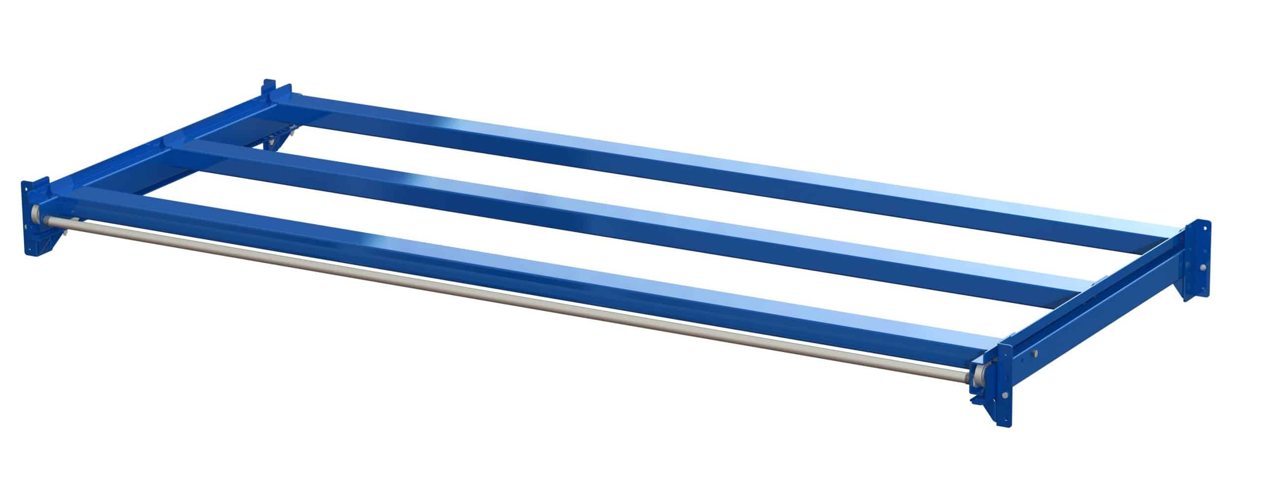 Wide upright-mounted pull-out unit, 600 kg, 70% extension, 2750 x 1200 mm, for long goods - image 2 Wide upright-mounted pull-out unit, 600 kg, 70% extension, 2750 x 1200 mm, for long goods - image 2