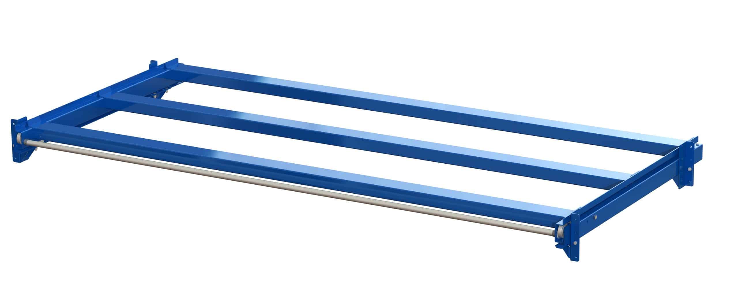Wide upright-mounted pull-out unit, 600 kg, 70% extension, 2750 x 1300 mm, for long goods - image 2 Wide upright-mounted pull-out unit, 600 kg, 70% extension, 2750 x 1300 mm, for long goods - image 2